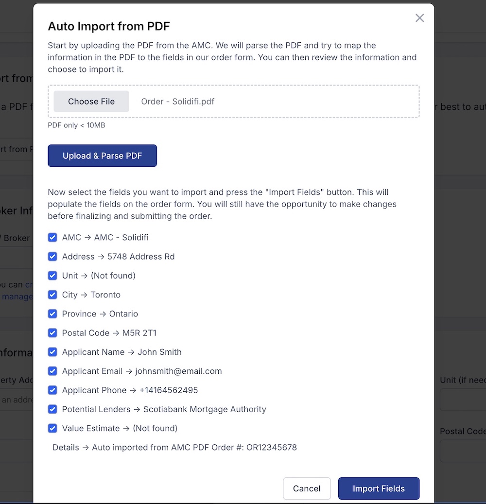 Admin Auto Import Upload and Parse PDF