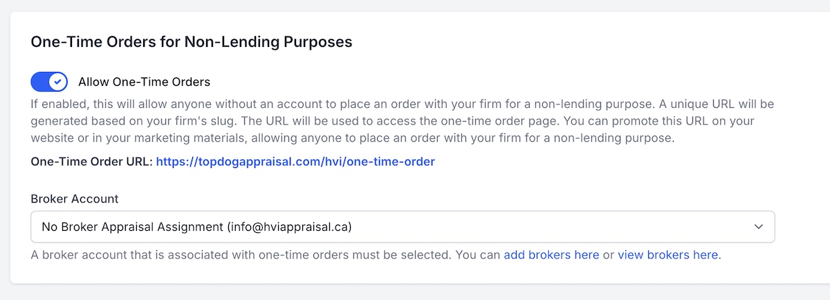Commission Settings